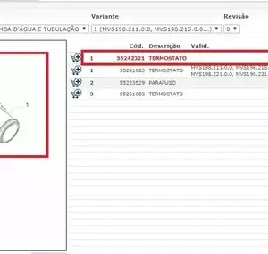 Válvula Termostática Fiat Original E-Torq