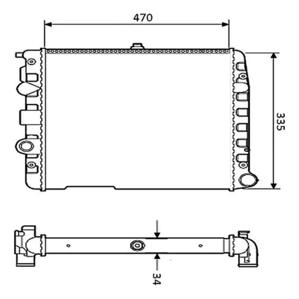 Radiador Gol Parati Visconde