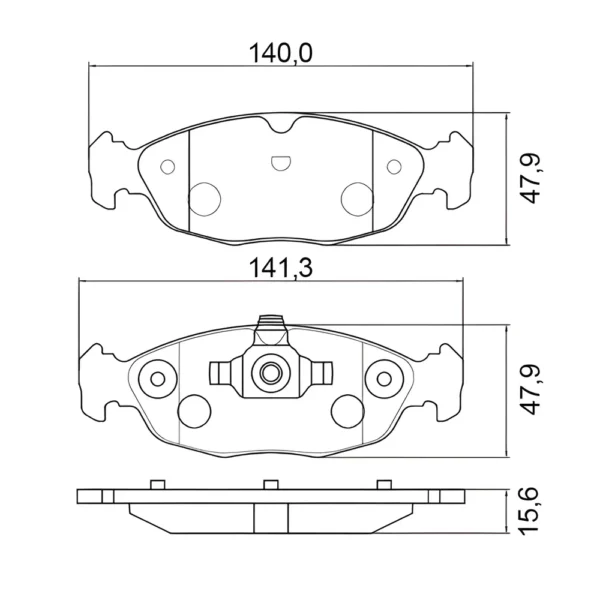 PASTILHA FREIO BOSCH