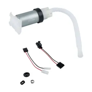 BOMBA COMBUSTÍVEL UNIVERSAL Magneti Marelli MM103A vista lateral com mangueira e chicote