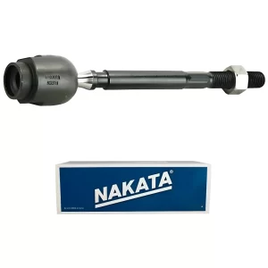 TERMINAL AXIAL NAKATA N6015 com porca e acabamento reforçado - Vista lateral com caixa original