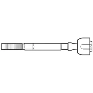 Desenho técnico do TERMINAL AXIAL NAKATA N6015 - Dimensões e encaixe ilustrados