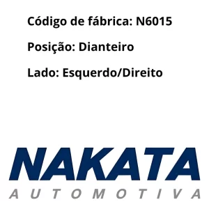 TERMINAL AXIAL NAKATA N6015 - Aplicação dianteira esquerda ou direita com código de fábrica