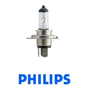 LÂMPADA H4 PHILIPS HALÓGENA 12V 60/55W - Iluminação Automotiva de Alta Qualidade