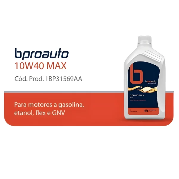 Detalhes técnicos do ÓLEO 10W40 BPROAUTO SP MAX 1L
