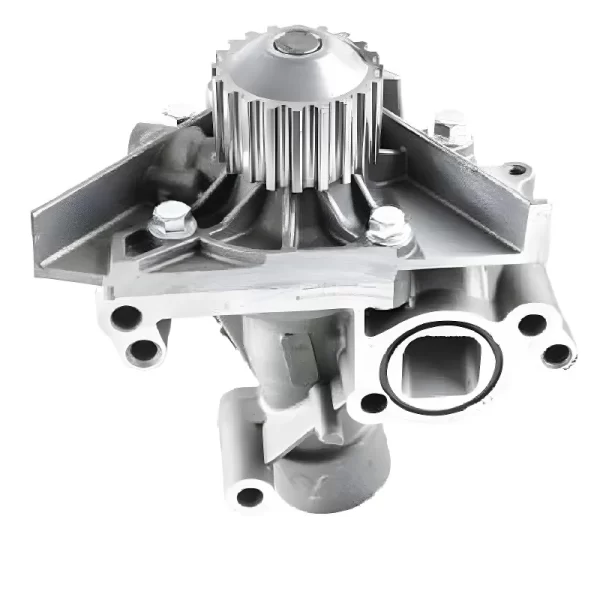 Detalhe da tampa com polia da bomba de arrefecimento Indisa 952508