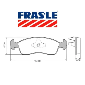 Pastilha Freio Diant Citroen C3 Fiat Uno Peugeout FRAS-LE PD/85 - Imagem 5