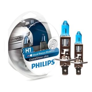 Kit 2 Lampada H1 Philips Crystal Vision Ultra PHILIPS 12258CVUSM - Imagem 4