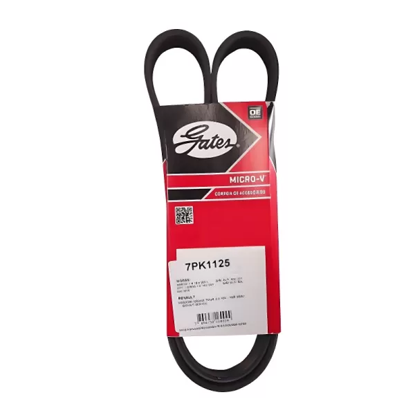 Correia GATES 7PK1125 para alternador Nissan March Versa e Renault Megane 1.6