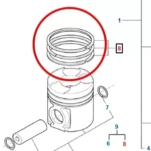anel de pistão mwm sprint 2.8 turbo diesel std