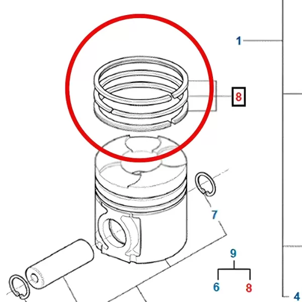 anel de pistão mwm sprint 2.8 turbo diesel std