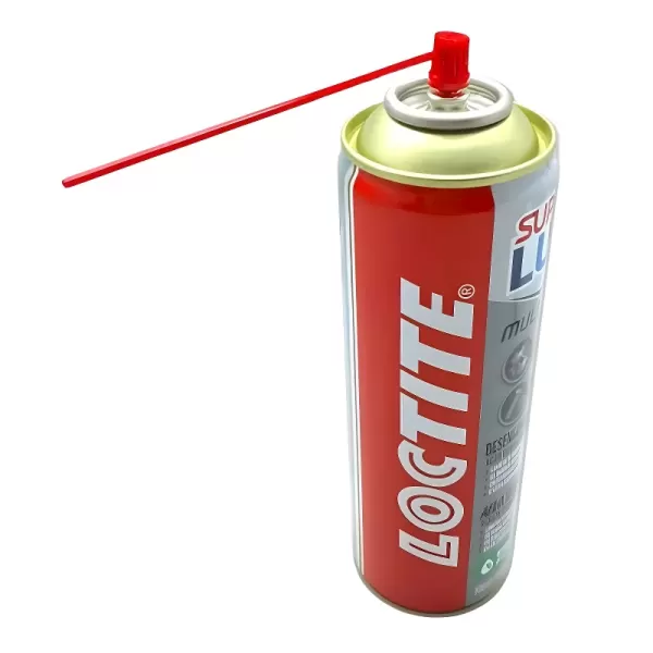 Vista lateral do Desengripante Loctite 2569453 Super Lub