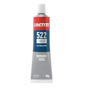 SILICONE SUPERFLEX MAXX LOCTITE 522 CINZA 80G – bisnaga destacada, alta durabilidade para flanges