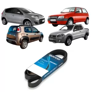 CORREIA POLY-V 4PK673 DAYCO – aplicações em FIAT UNO, PALIO, DOBLÒ, STRADA e PUNTO