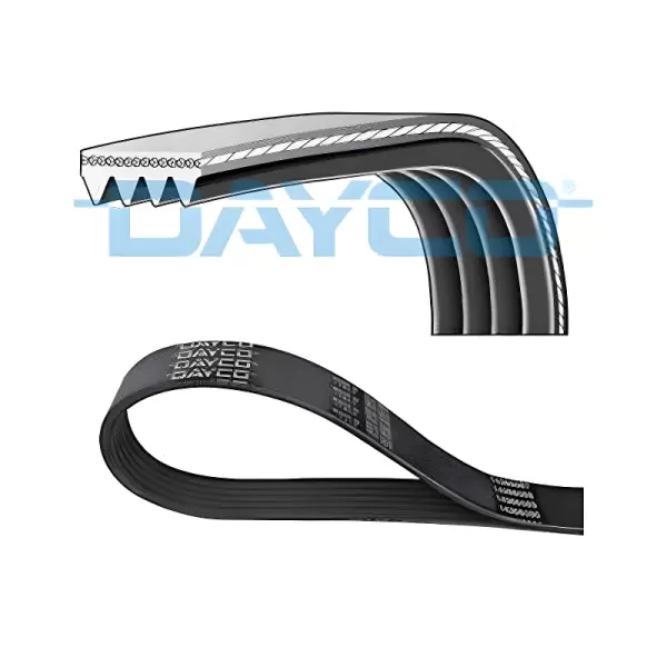 CORREIA POLY-V 4PK673 – detalhe do corte transversal mostrando as ranhuras e reforços