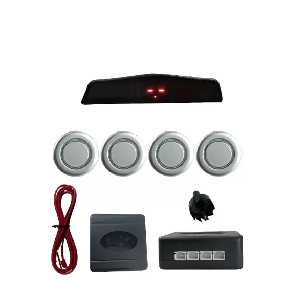 SENSOR ESTACIONAMENTO PRATA instalado no para-choque traseiro