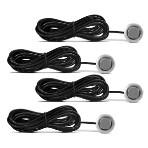 Kit SENSOR ESTACIONAMENTO PRATA com 4 sensores e display LED