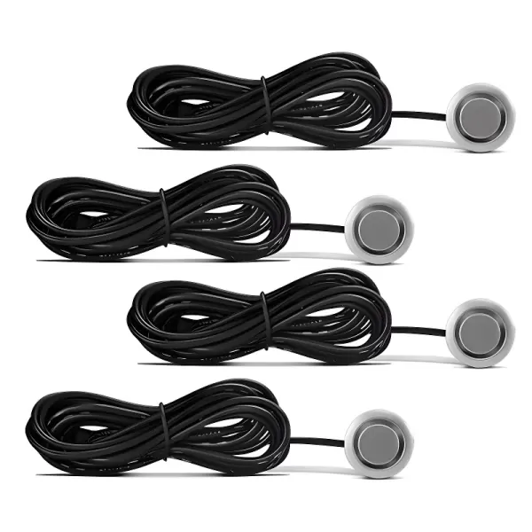 Kit SENSOR ESTACIONAMENTO PRATA com 4 sensores e display LED