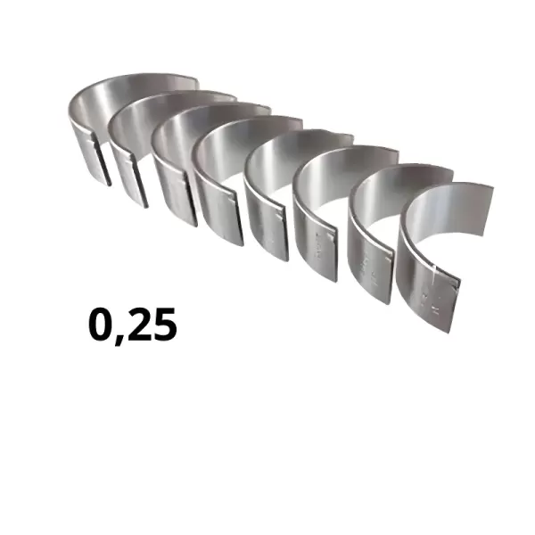 Bronzina METAL LEVE Biela 0,25 para motores Chevrolet e Fiat