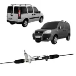 CAIXA DIREÇÃO AMPRI 23130 compatível com Fiat Doblò Adventure, Cargo e Essence, destacando o encaixe perfeito e durabilidade