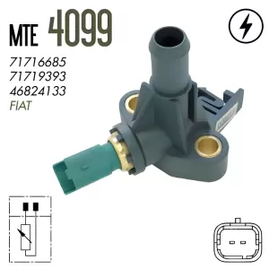 SENSOR TEMPERATURA MTE-THOMSON 4099 vista lateral e dimensões