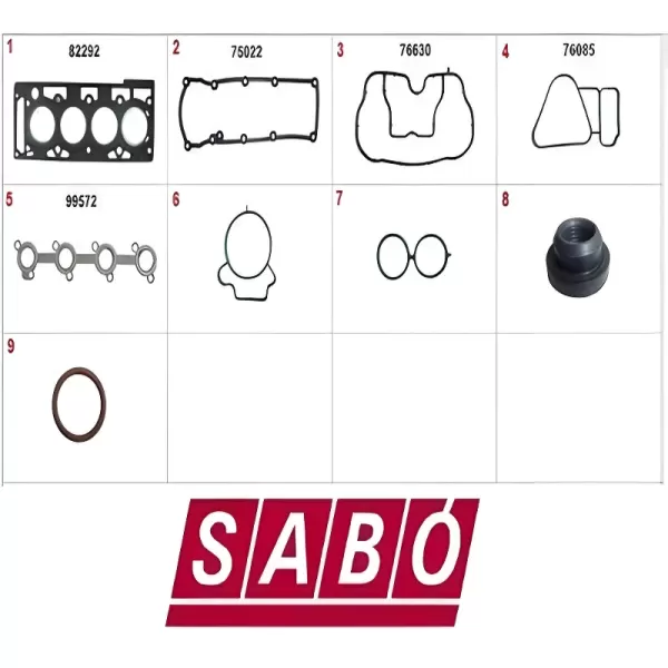 Jogo de Juntas Superior SABÓ 79377 Ford Ka 1.0 8V — vedação precisa e durabilidade