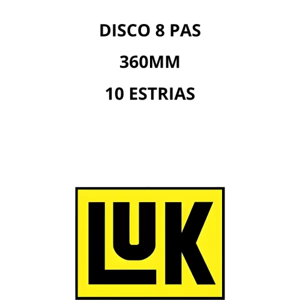 Disco embreagem LUK 85703000 montado em conjunto de embreagem Valtra BH