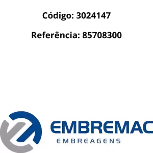 Embalagem original do Platô embreagem EMBREMAC 85708300