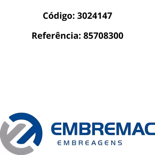 Embalagem original do Platô embreagem EMBREMAC 85708300