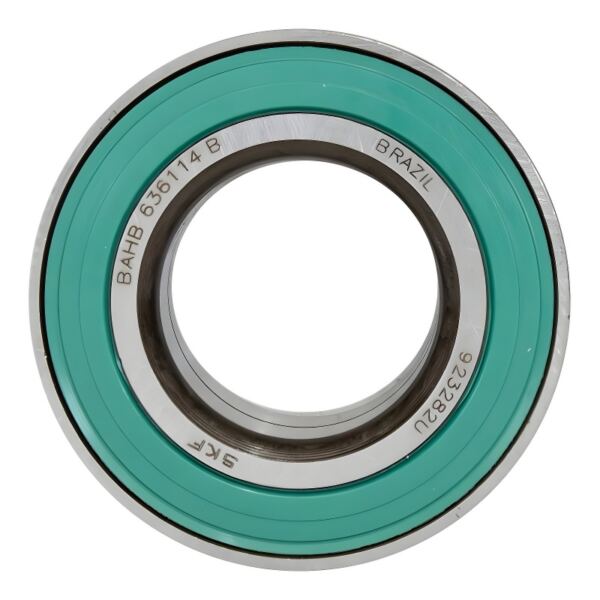 ROLAMENTO RODA SKF BAHB636114BVK210 vista frontal com vedação verde e gravação SKF BRASIL