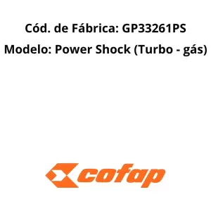 AMORTECEDOR DIANTEIRO COFAP GP33261PS pronto para instalação no veículo.