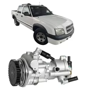 Vista lateral da BOMBA TRW JPR1062 TRW com eixo montado