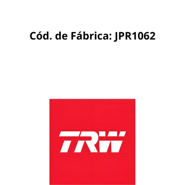 Embalagem original TRW da BOMBA TRW JPR1062