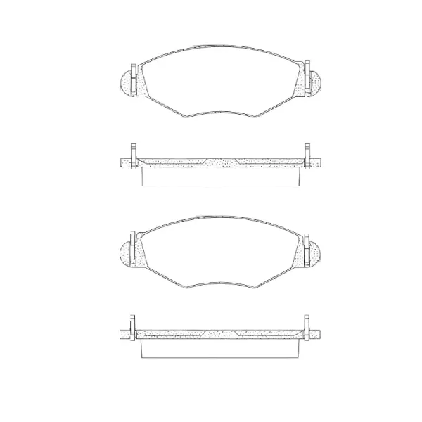 PASTILHAS FREIO FRAS-LE PD435 — MEDIDAS 131,100×56,130/47,300×18,000 MM