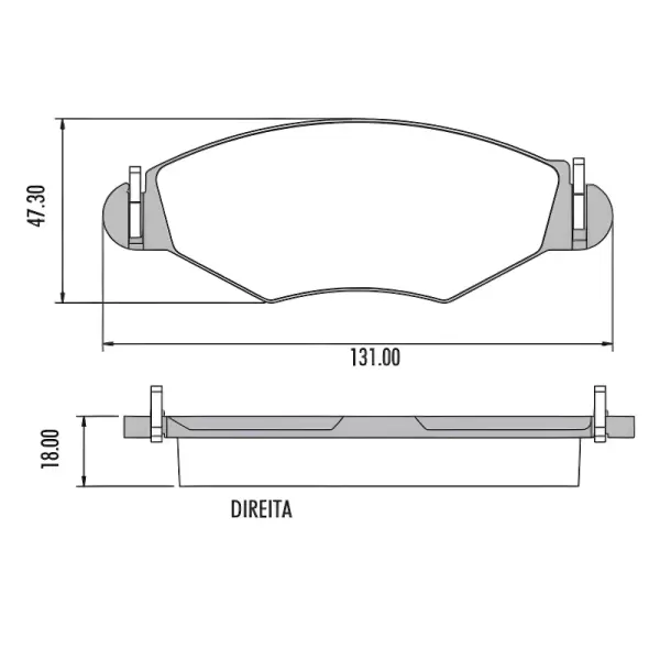 PASTILHAS FREIO FRAS-LE PD435 — COMPATIBILIDADE PEUGEOT 206 207 HOGGAR