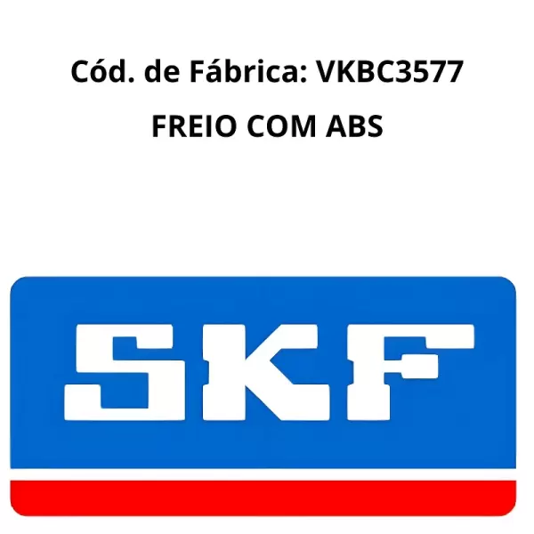 ROLAMENTO RODA VKBC3577 SKF – desempenho superior e ajuste perfeito para linha FIAT