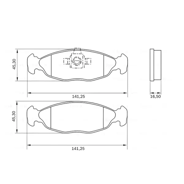 PASTILHAS FREIO BOSCH 0986BB0787 embalagem original
