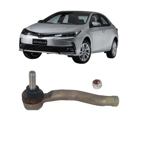 TERMINAL DIREÇÃO VIEMAR 335332 montado na suspensão Toyota