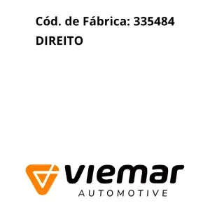 TERMINAL DIREÇÃO VIEMAR 335484 dimensões técnicas destacadas