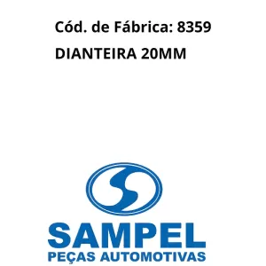 BUCHA SAMPEL 8359 DIANTEIRA 20MM – CÓDIGO ORIGINAL COM IDENTIFICAÇÃO VISUAL DA MARCA