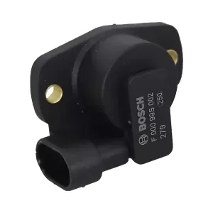 Imagem do SENSOR BOSCH F00099S002 mostrando detalhes da carcaça e conector elétrico.