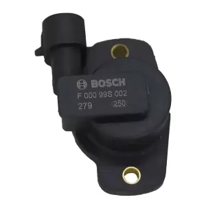Vista frontal do SENSOR BOSCH F00099S002, evidenciando numeração e acabamento original.