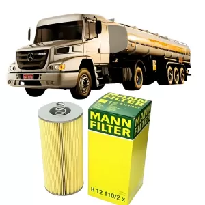 Dimensões do FILTRO ÓLEO MANN H12110/2X para aplicações Mercedes-Benz