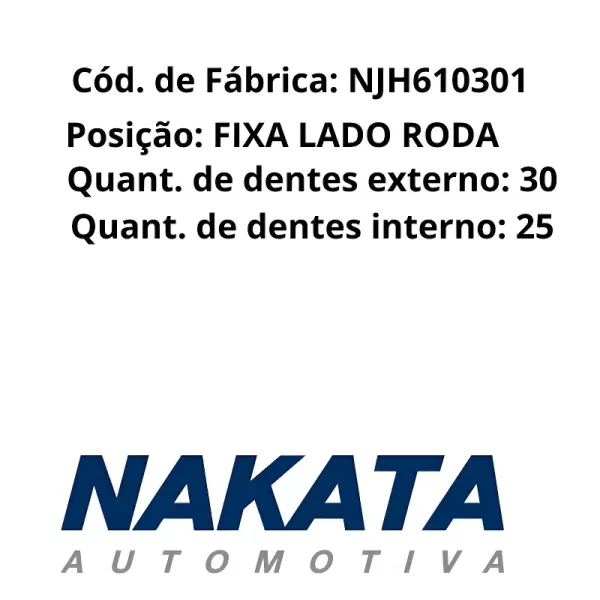 Embalagem original da JUNTA HOMOCINÉTICA NAKATA NJH610301