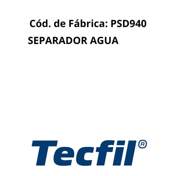 Filtro Separador Tecfil PSD940 visão lateral com rosca 1-14 UNS