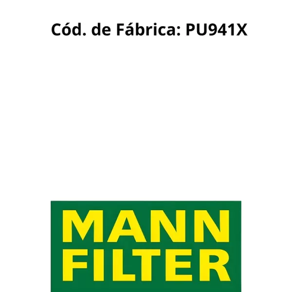 FILTRO COMBUSTÍVEL MANN PU941X embalagem lacrada MANN-FILTER