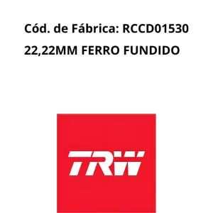 CILINDRO MESTRE TRW RCCD01530 instalado em sistema de freios FIAT