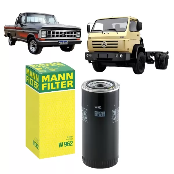 FILTRO ÓLEO MANN W962 detalhes da construção