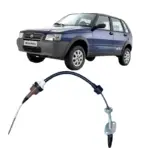 Fiat Uno com o CABO EMBREAGEM FANIA 81131 ilustrando aplicação automotiva compatível.