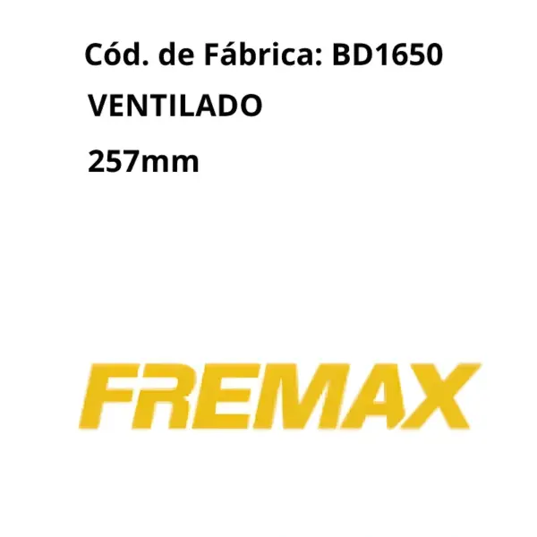 DISCO FREIO FREMAX BD1650 — A escolha ideal para seu FIAT!